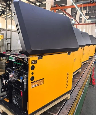 Žuti tihi generator s dvostrukim gorivom na liniji